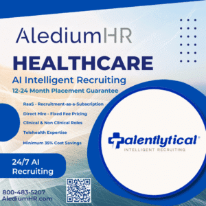 Information about AlediumHR's AI proprietary recruiting platform, Talentlytical.